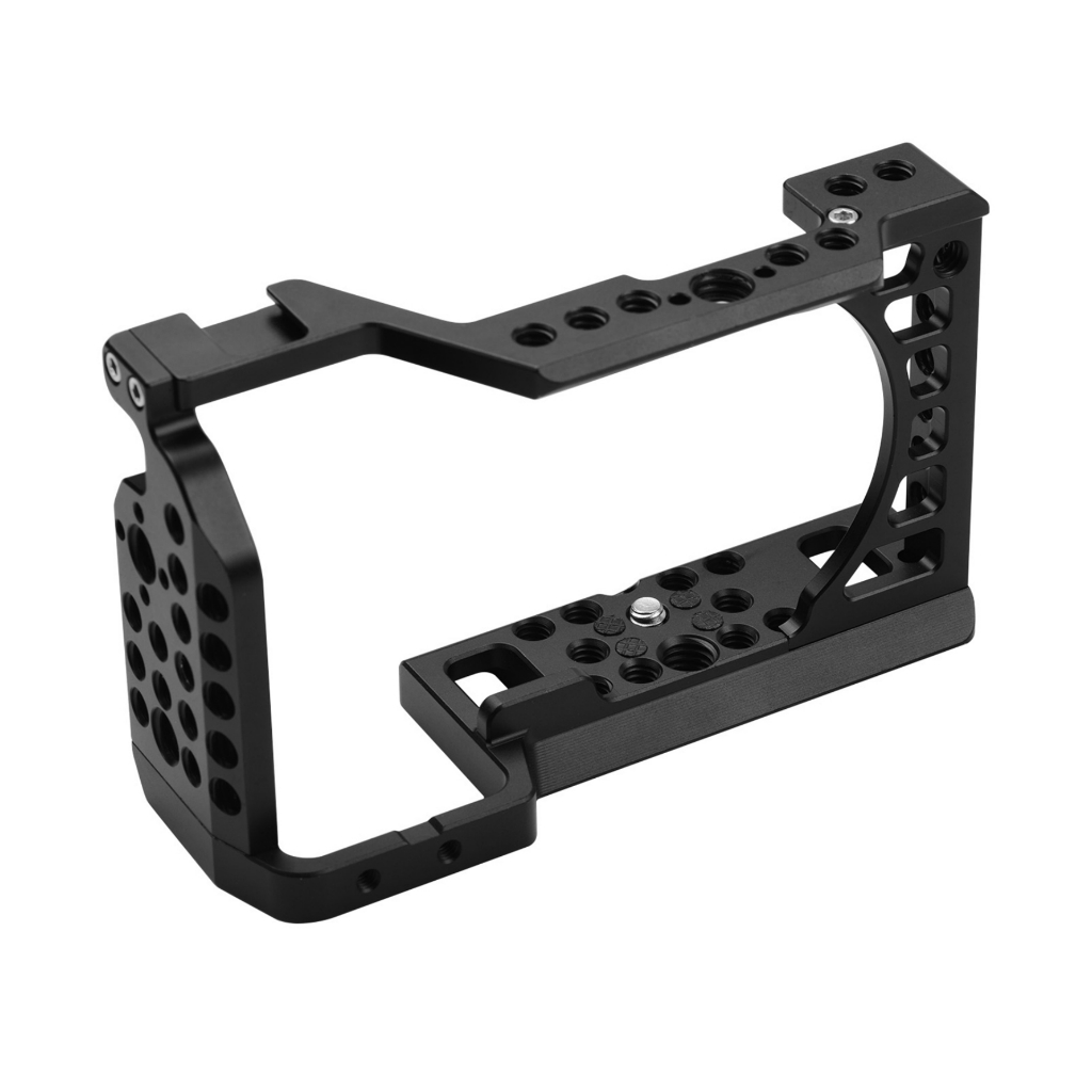 [จัดส่งในพื้นที่] อลูมิเนียมอัลลอยด์กล้อง Rig พร้อม Cold Shoe Mount ARRI Locating Hole 1/4 3/8 รูเกล