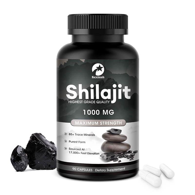Shilajit himalayan capsules ผลิตจากผง shilajit บริสุทธิ์และอินทรีย์ | แหล่งธรรมชาติของกรด fulvic ธรรมชาติ56% และ piperine 5% | การสนับสนุนพลังงาน | อาหารเสริม (90หมวก)