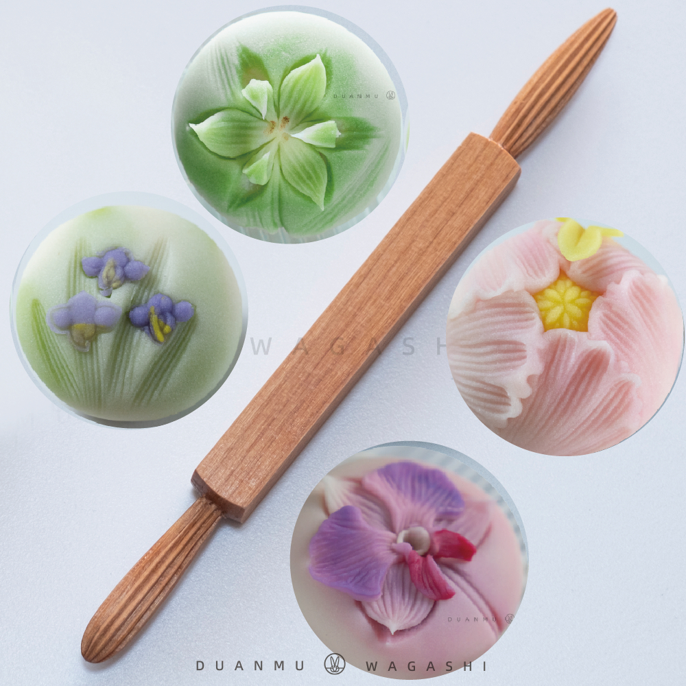 ญี่ปุ่น wagashi เครื่องมือ Double-Headed กลีบเนื้อช้อน Mu Tang Guo DM wagashi