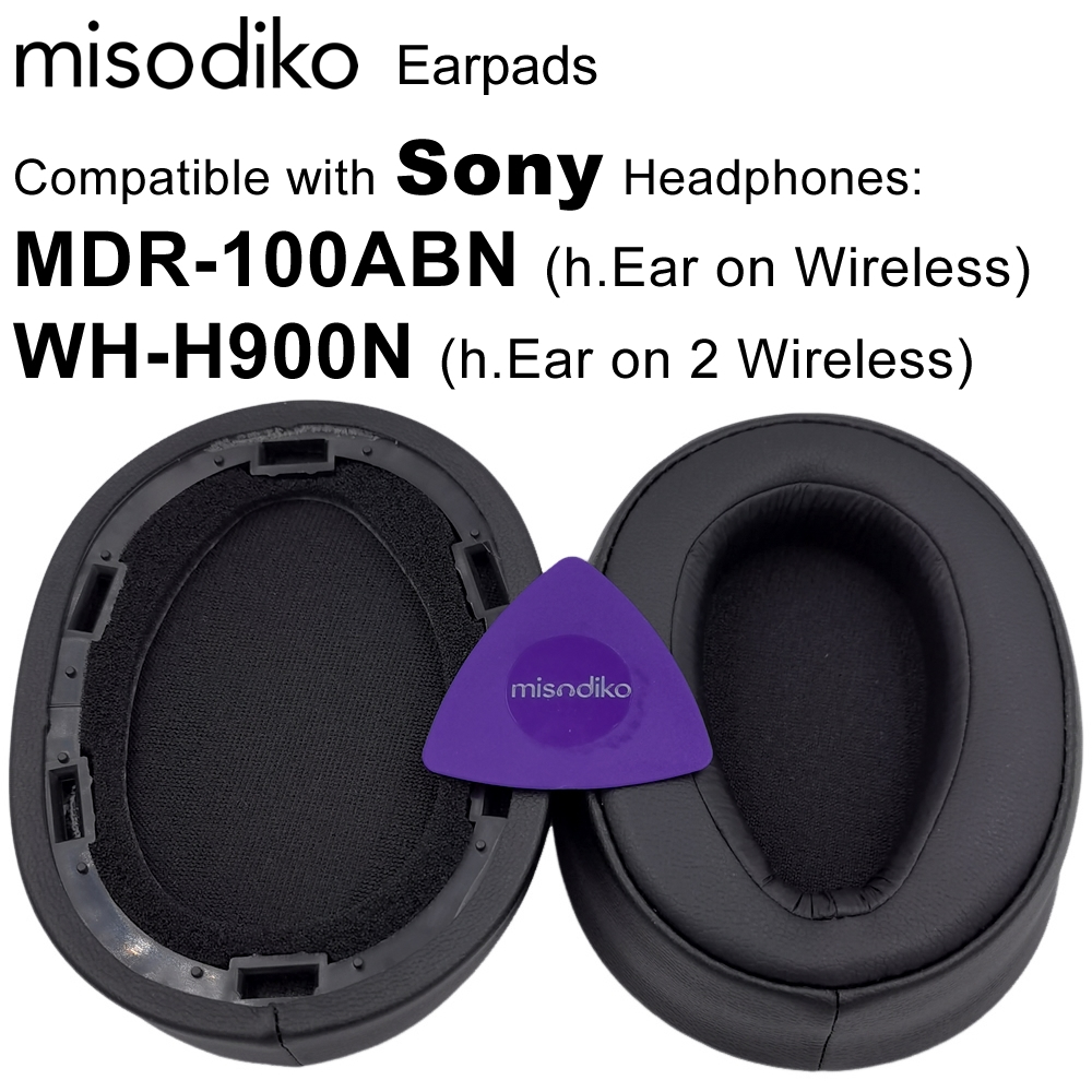 Misodiko แผ่นครอบหูฟัง แบบเปลี่ยน สําหรับ Sony MDR 100ABN WH H900N