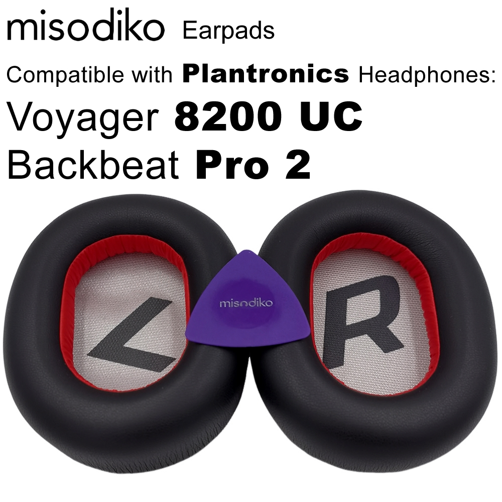 Misodiko แผ่นครอบหูฟัง แบบเปลี่ยน สําหรับ Plantronics BackBeat Pro 2 Voyager 8200 UC