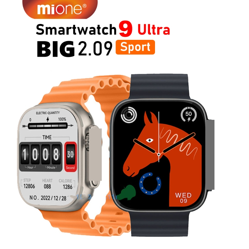 Mione T900 สมาร์ทวอท์ช Ultra 2 หน้าจอขนาดใหญ่ 2.09 นิ้วนาฬิกา 8 Series 9 Digital Smartwatch 7 สําหรั