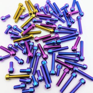 Tc4/gr5 สกรูหัวคอลัมน์ ไทเทเนียม M6 มุมหกเหลี่ยม อะไหล่สําหร…