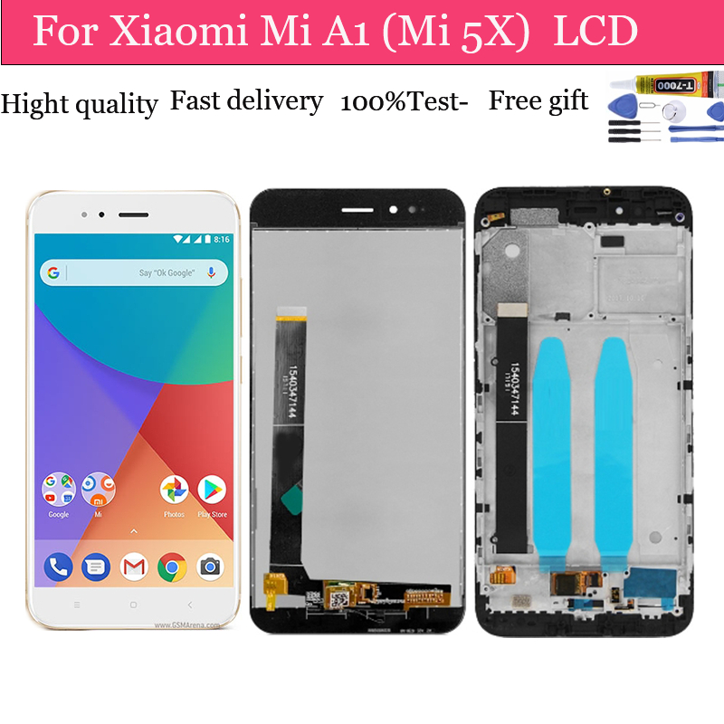หน้าจอสัมผัส LCD สําหรับ Xiaomi Mi A1 5X MiA1 Mi5X