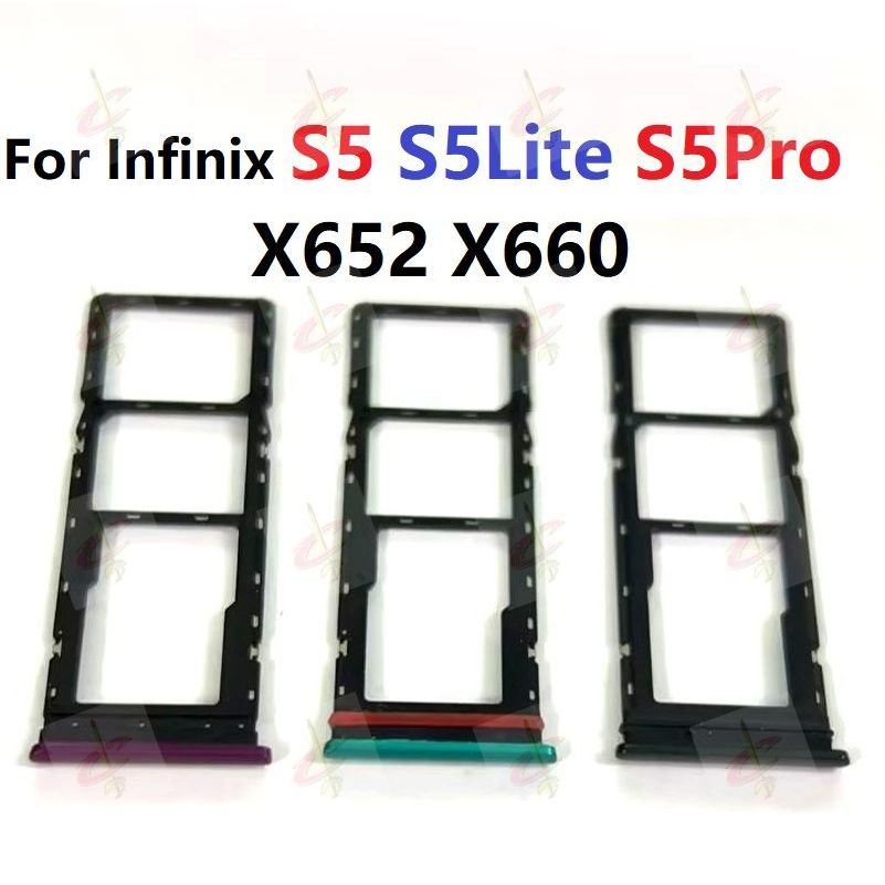 ถาดซิม (sim tray) สําหรับ Infinix S5 Lite Pro X652 X6526 X652B X652C X6528 X660 X660C X660B