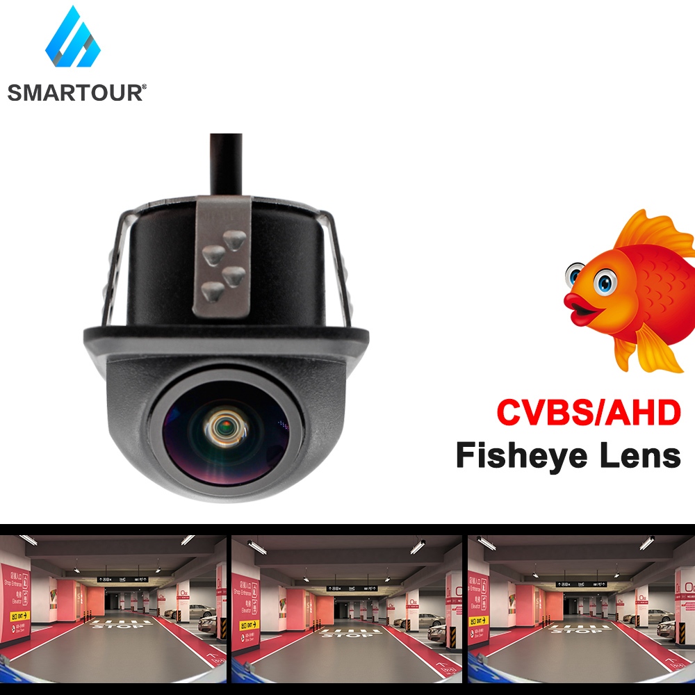 Smartour AHD เลนส์ฟิชอาย มุมกว้าง 170 องศา กันน้ํา สําหรับติดรถยนต์