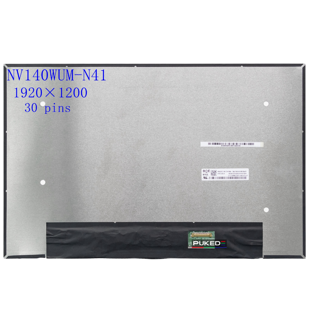 14.0 แล็ปท็อปหน้าจอ LCD NV140WUM-N41 สําหรับ HP ZBook Firefly 14 G7 Non-Touch Matrix จอแสดงผลแผง 30p