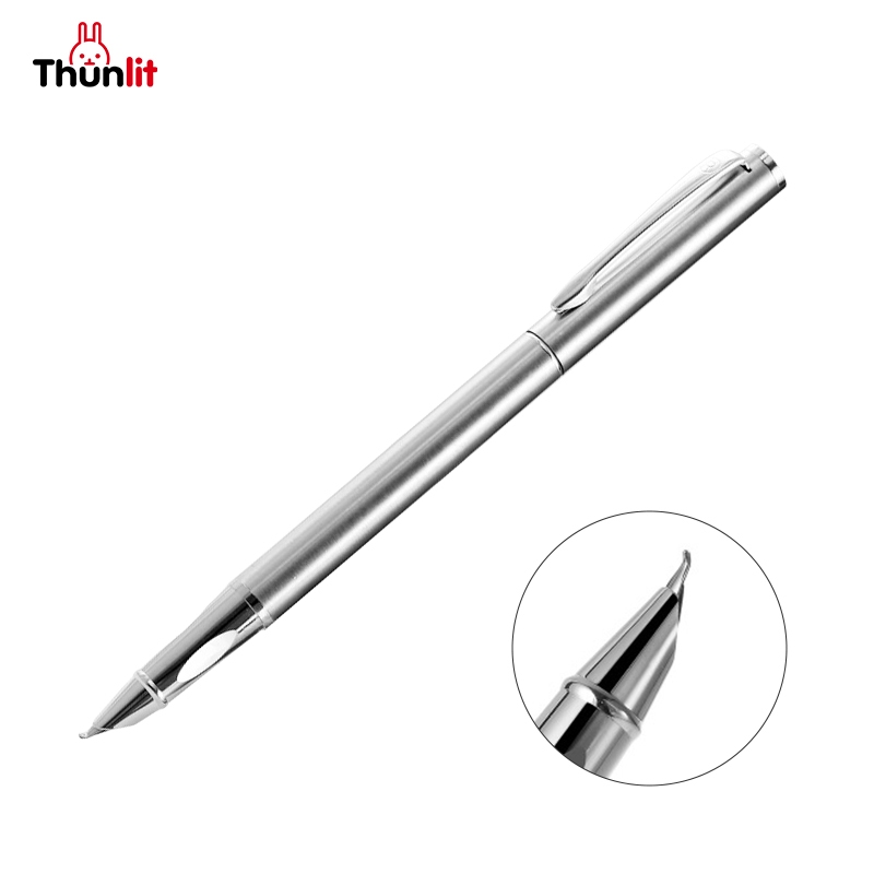 Thunlit ปากกาหมึกซึม ปากกา Sketch 1.0mm ปลายโค้งงอ สำหรับลายเซ็นศิลปะหรือคัดลายมือ การขายส่งอุปกรณ์การเรียน