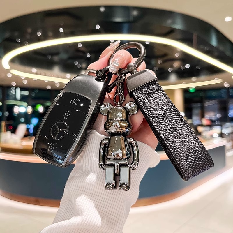 เคสพวงกุญแจรถยนต์ tpu แบบนิ่ม สําหรับ Mercedes Benz CLA GLA GLK AMG GLC C C200 B200 S C E Class W213