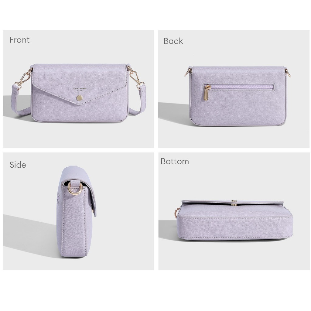 David Jones Paris กระเป๋าสะพายข้าง เก็บสะสม ใหม่ สําหรับผู้หญิง