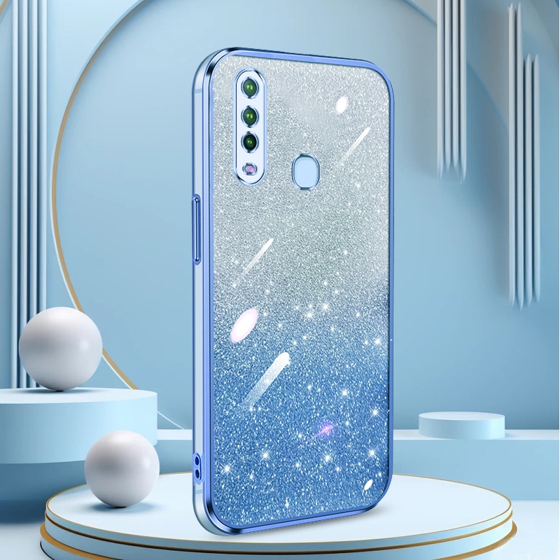เคสโทรศัพท์มือถือแบบนิ่ม ใส ไล่โทนสี สําหรับ Vivo Y17 Y15 Y12 Y12i Y11 Y19 Y3 1916 1906 1904 1901 1902 1915 U3