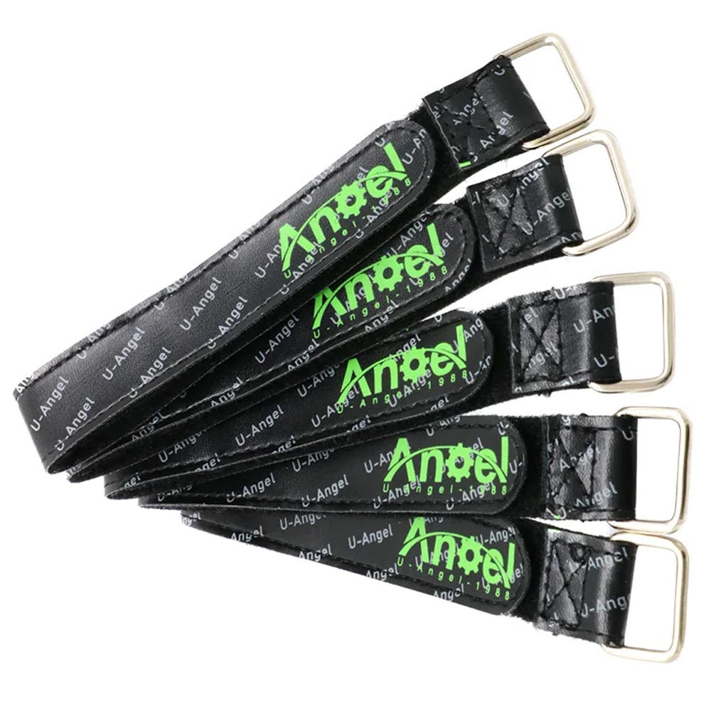 เทปสติกเกอร์เมจิก Uangel ผ้าไนล่อน ใช้ซ้ําได้ สําหรับติดแบตเตอรี่โดรน คอร์ดคอปเตอร์วิทยุบังคับ FPV จํานวน 5 ชิ้น ต่อชุด