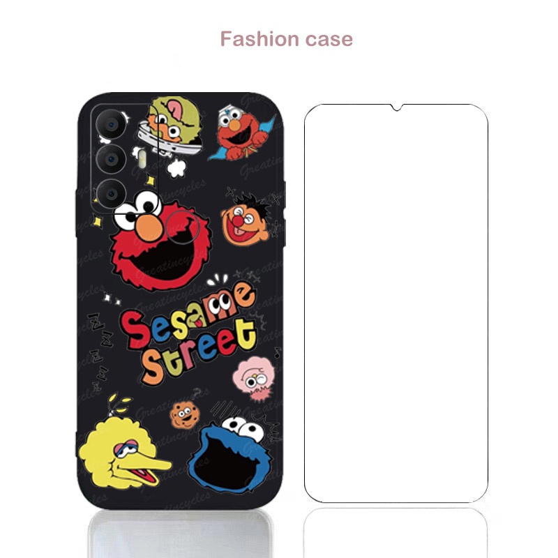 Tcl 305/306/30 SE/30 E เคสโทรศัพท์ DHL ทาสี เคสซิลิโคน ด้าน พร้อมกระจกนิรภัยใส ป้องกันหน้าจอ ฟิล์มกันระเบิด
