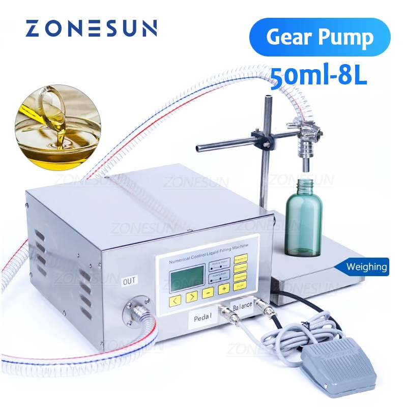 ZONESUN ZS-GP631 น้ํามันหล่อลื่นหัวเดียวอัตโนมัติกึ่งน้ํามันบริโภคน้ํามันหอมระเหยบรรจุและเครื่องชั่ง
