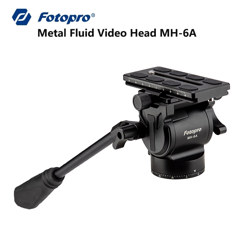 Fotopro MH-6A หัวถ่ายวิดีโอ โลหะ 360°พาโนรามา ถ่ายภาพ ปรับได้ แนวตั้ง