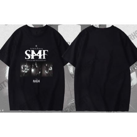 เสื้อยืดพิมพ์ลายแฟชั่น เสื้อวง 💥SMF หินเหล็กไฟ Size S-5XL