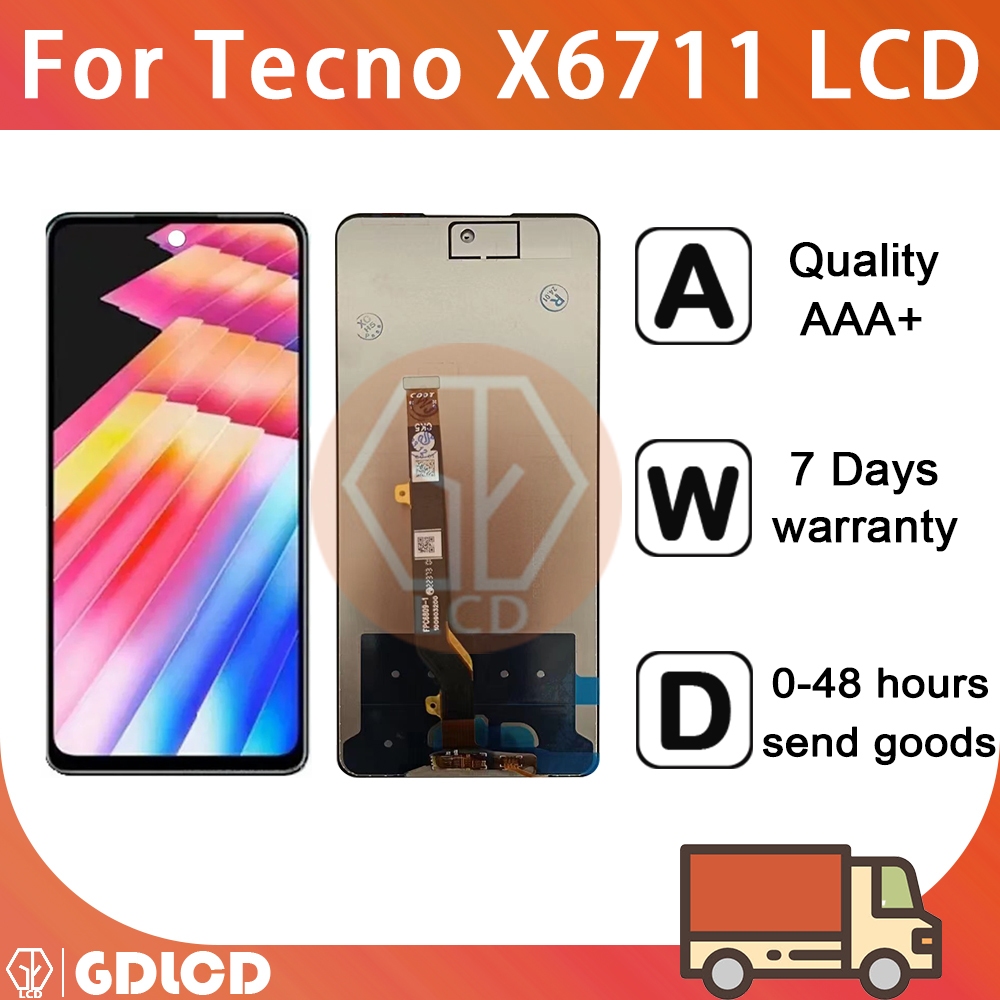 หน้าจอ Infinix Note 30 5G อะไหล่หน้าจอสัมผัส LCD แบบเปลี่ยน สําหรับ LCD X6711