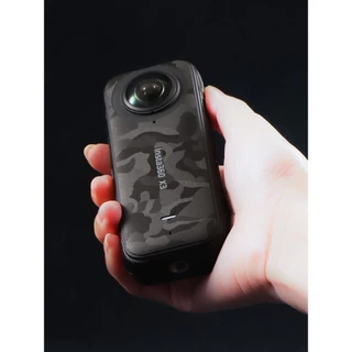 เหมาะสําหรับ อินสตาแกรม360x3 กล้องกีฬาพาโนรามาฟิล์มป้องกันและหินเงา 360 หนึ่ง X2 ลายพรางสีดําคาร์บอนไฟเบอร์สีดําเต็มแพคเกจสติกเกอร์3มอุปกรณ์เสริม X4 X5