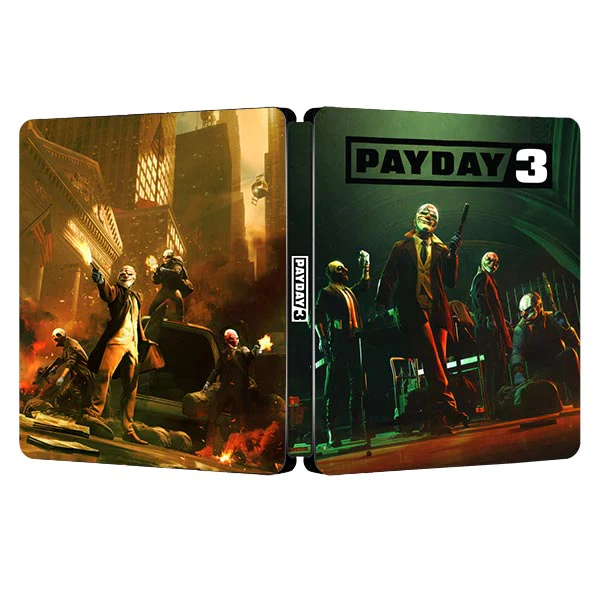 (เคสเหล็กเท่านั้น ไม่มีแผ่นเกม)payday 3 | สําหรับหนังสือเหล็ก PS4/PS5 | กล่องออนไอแฟนตาซี