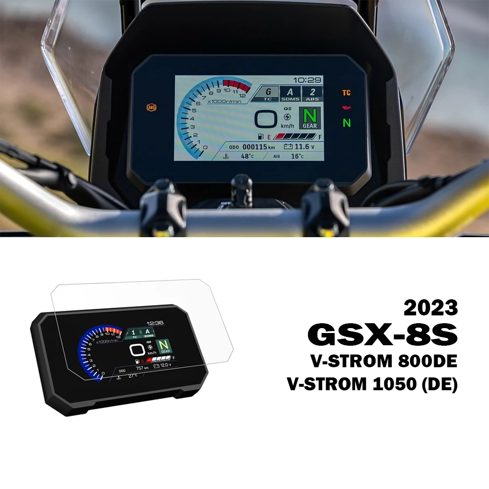 ฟิล์มกันรอยหน้าจอ ป้องกันรอยขีดข่วน สําหรับรถจักรยานยนต์ Suzuki V-Strom 800DE V Strom 1050 DE GSX-8S GSX8S GSX 8S 2023