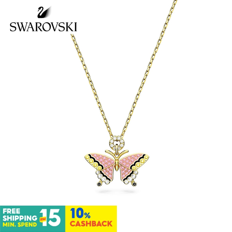 Swarovski Idyllia สร้อยคอ จี้รูปผีเสื้อ สีสันสดใส ของขวัญสําหรับผู้หญิง