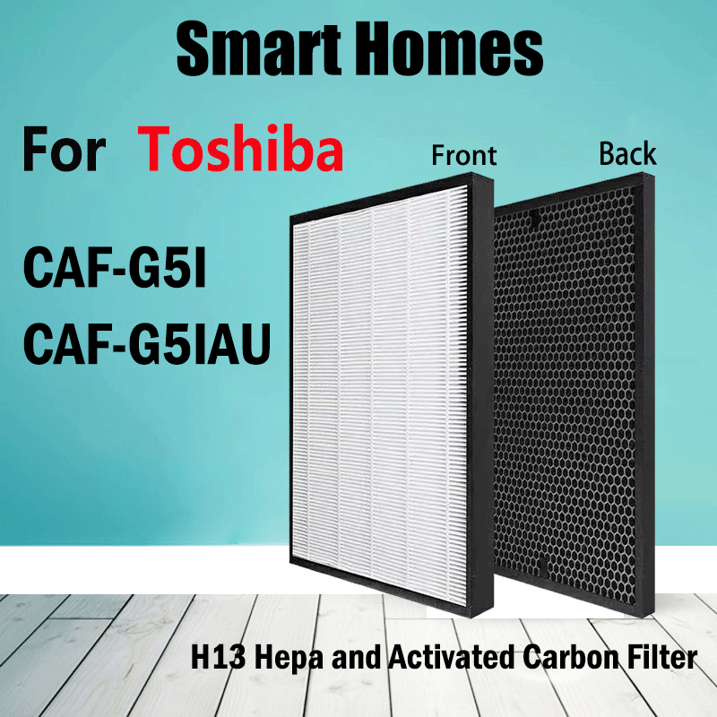 แผ่นกรองอากาศคาร์บอน HEPA แบบเปลี่ยน สําหรับเครื่องฟอกอากาศ Toshiba CAF-G5I CAF-G5IAU