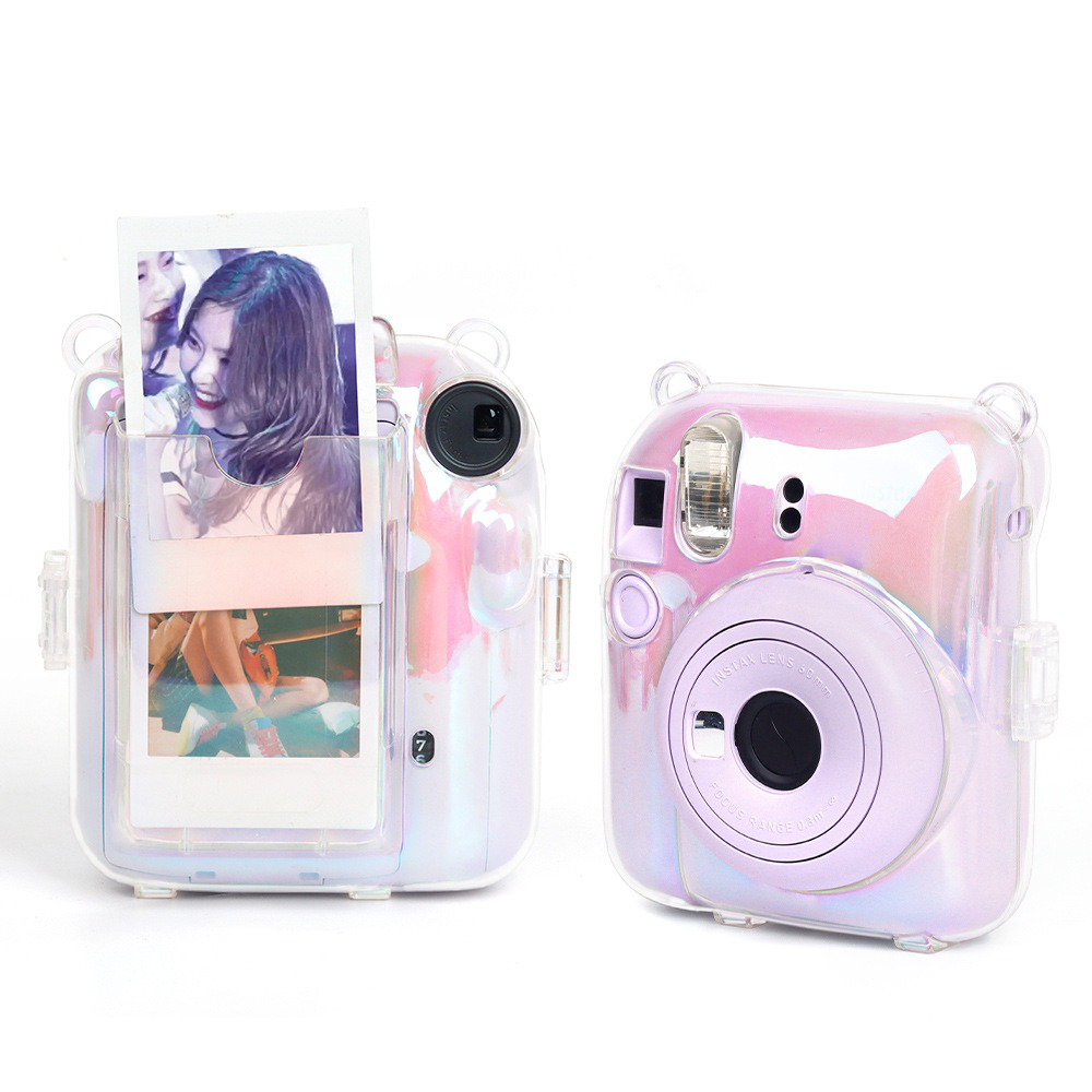 [Film Lab] เคสใส Instax Mini 12 เคสกล้อง เคสป้องกันกล้อง กับสายคล้อง CAA30