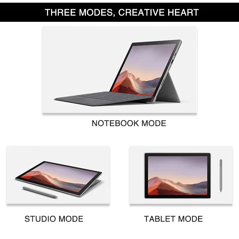 Microsoft Surface Pro2 Pro3 Pro4 Pro5 Pro6 Pro7 Pro7+ Surface go1/go2/go3 แล็ปท็อป 2-in-1 Windows 10/11 ระบบ พร้อมหน้าจอสัมผัส (WiFi /กล้อง /ลําโพง /minid p/tfช่องเสียบการ์ด) thumbnail 6