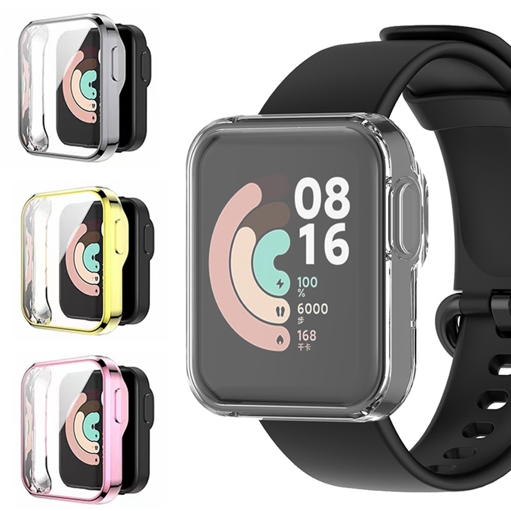 เคสป้องกันหน้าจอคลุมทั้งหมดสําหรับ Xiaomi Mi Watch Lite / Redmi Watch 6 5 Active 4 3 2 Lite