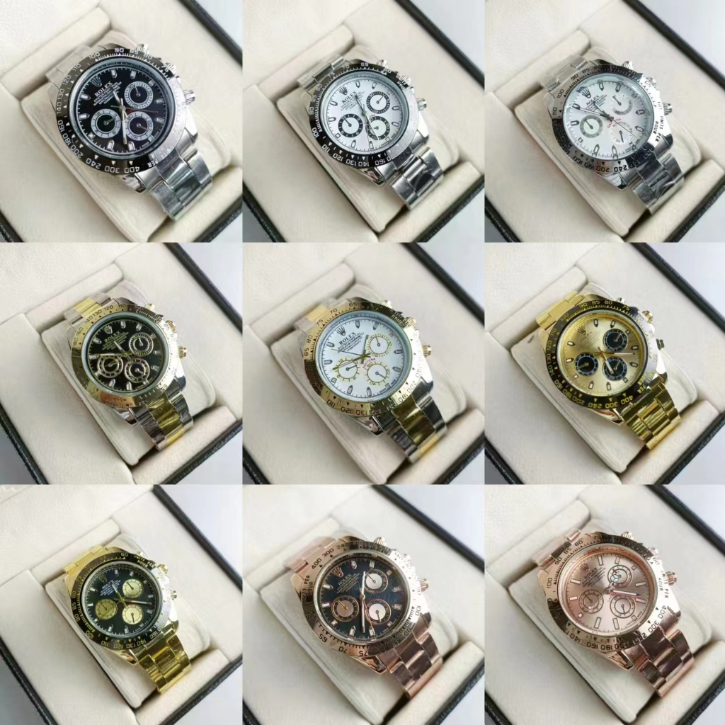 Daytona การค้าต่างประเทศ Submariner Water Ghost นาฬิกาผู้ชาย Original Steel Band Luminous กันน้ํา Non-Mechanical นาฬิกาควอตซ์