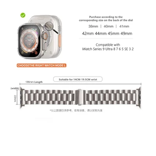 สายนาฬิกาข้อมือสเตนเลส โลหะ สําหรับ applewatch Series 11 10 9 ultra 8 7 6 SE 5 4 3 2 1 45 มม. 41/49/40/44/38/42 มม. 46 มม.