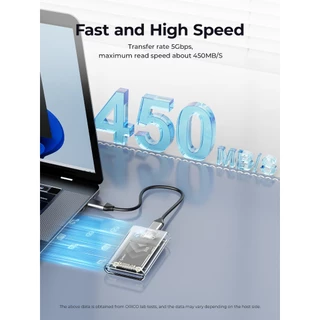 Orico mSATA SSD Enclosure USB 3.1 5Gbps SATA to Type C SSD HDD Case ใช้งานร่วมกับ Windows/Mac OS (TC10)