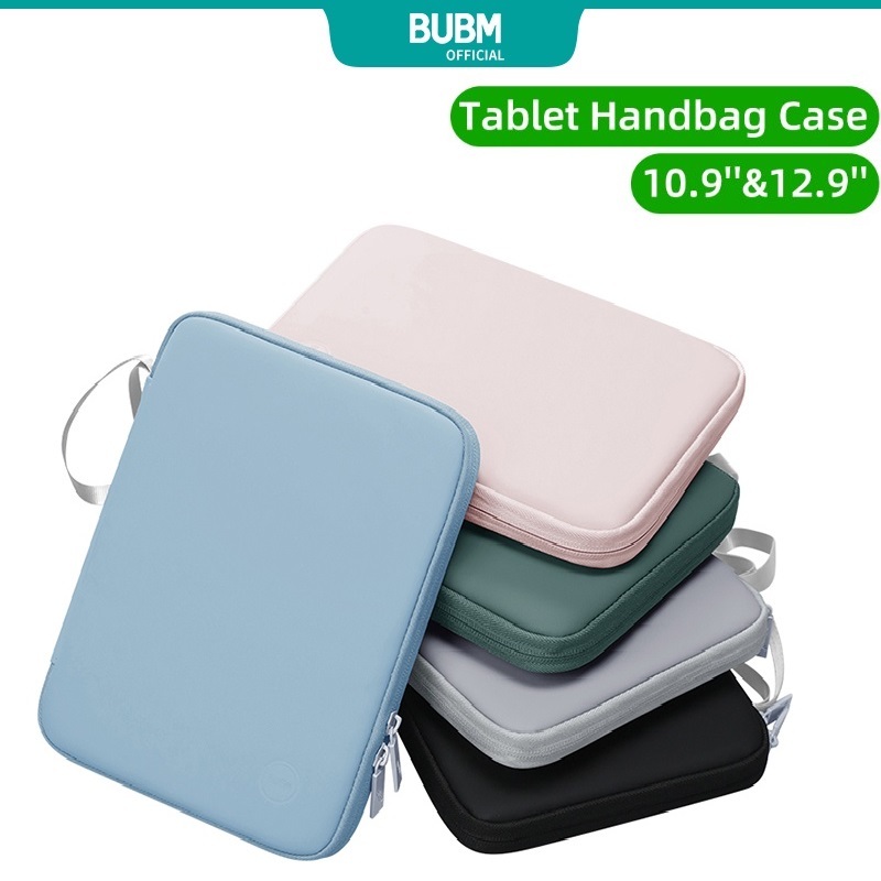 Bubm กระเป๋าแท็บเล็ต 10.9 หรือ 12.9 นิ้ว หลายกระเป๋า กระเป๋าถือ iPad Samsung Tab สีกระเป๋ากันกระแทก