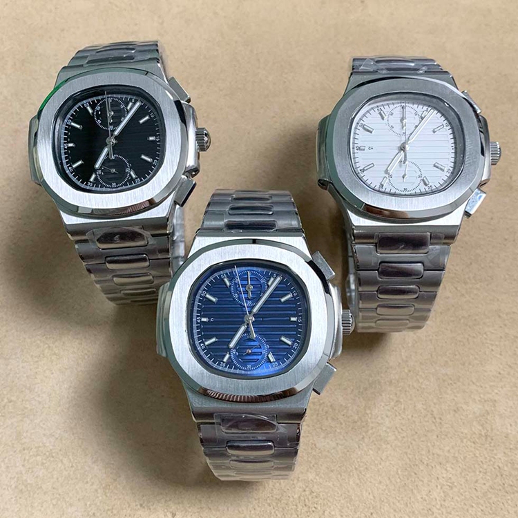 ใหม่ นาฬิกาข้อมือควอตซ์แฟชั่น สายแซฟไฟร์ โครโน สไตล์ญี่ปุ่น ขนาด 41 มม. สําหรับบุรุษ VK61