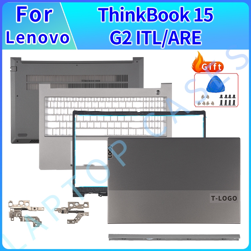 ของแท้ ใหม่ ฝาครอบด้านหลัง LCD บานพับ ที่พักฝ่ามือ คีย์บอร์ดด้านล่าง แบบเปลี่ยน สําหรับ Lenovo ThinkBook 15 G2 ITL ThinkBook 15 G2 ARE
