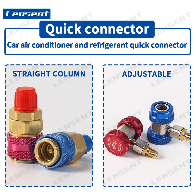 Lensent อะแดปเตอร์ซ็อกเก็ตเชื่อมต่อ AC R134a HVAC R134 สําหรับเครื่องปรับอากาศ