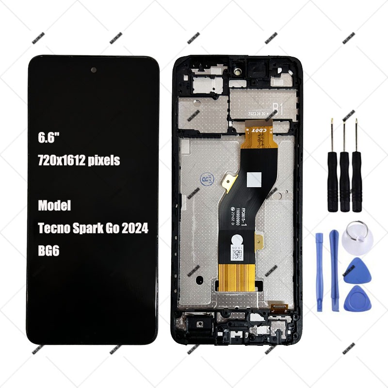 สําหรับ Tecno Spark Go 2020 2021 2022 2023 2024 จอแสดงผล LCD Touch Screen Digitizer Assembly Replacement