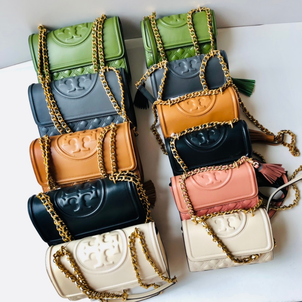 TB TORY BURCH กระเป๋าโซ่ขนมเปียกปูน 718/719 ใหม่ล่าสุด! 75576,