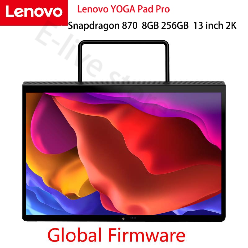 Global frimware แท็บเล็ต คอมพิวเตอร์ Lenovo Yoga pad Pro YT-K606F Snapdragon 870G Octa-core แรม 8GB รอม 256GB หน้าจอ 13 นิ้ว 2K Android 11 WiFi 6 GPS 10200mAh