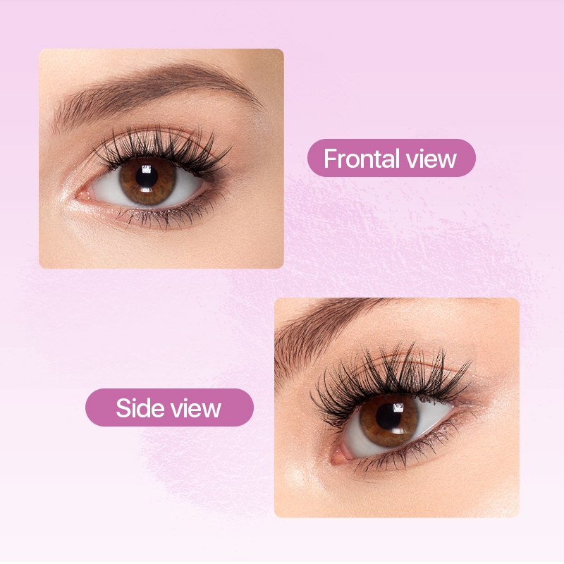 Mlen Diary สไตล์ยุโรปและอเมริกา ขนตาปลอม,เทอร์เรียขยาย 7-8 มม,สไตล์ 12-14-16mm หนาและยาว,D โยก,3 กระจุกติดตาข้างหนึ่ง,ขนตาปลอมที่สามารถนำกลับมาใช้ใหม่ได้ - รูปที่ 7
