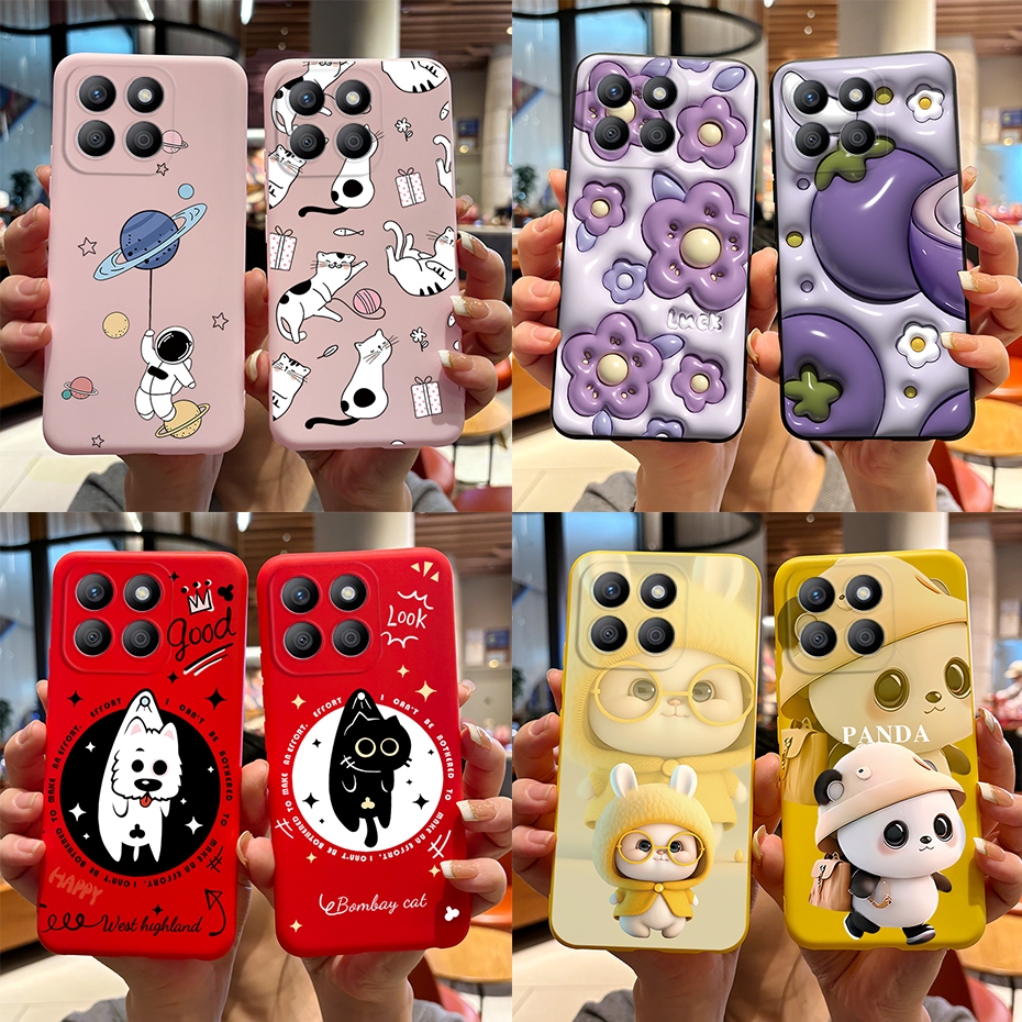 เคสซิลิโคนนิ่ม ลายกระต่ายแพนด้าน่ารัก สําหรับ Honor X8b 2023 Honor X8 B LLY-LX1 LLY-LX2 LLY-LX3