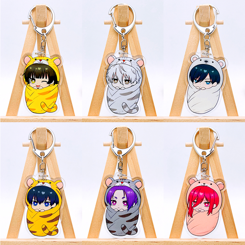 Blue LOCK พวงกุญแจอะคริลิค ลายการ์ตูนอนิเมะ Nagi Mikage Reo สําหรับแฟนคลับ Chigiri Isagi Yoichi