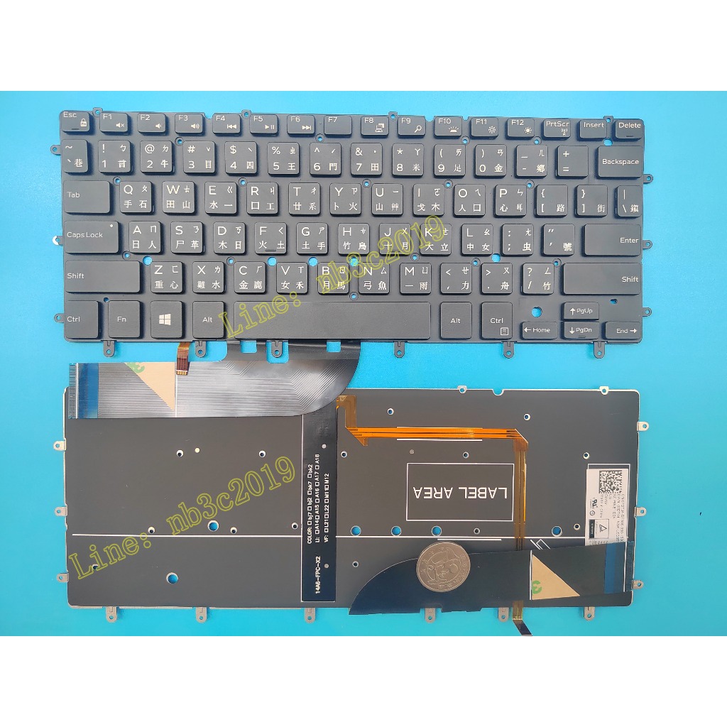 คีย์บอร์ดแบ็คไลท์ สไตล์จีน สําหรับ Dell Inspiron P57G P57G001 P41F P41F001 XPS P54G