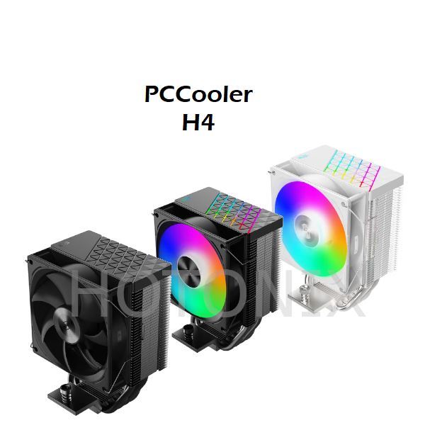 Pccooler H4 ท่อระบายความร้อน CPU ทาวเวอร์เดี่ยว 4 ท่อความร้อน สําหรับ LGA18xx 1700 1200 115x และ AM5 AM4