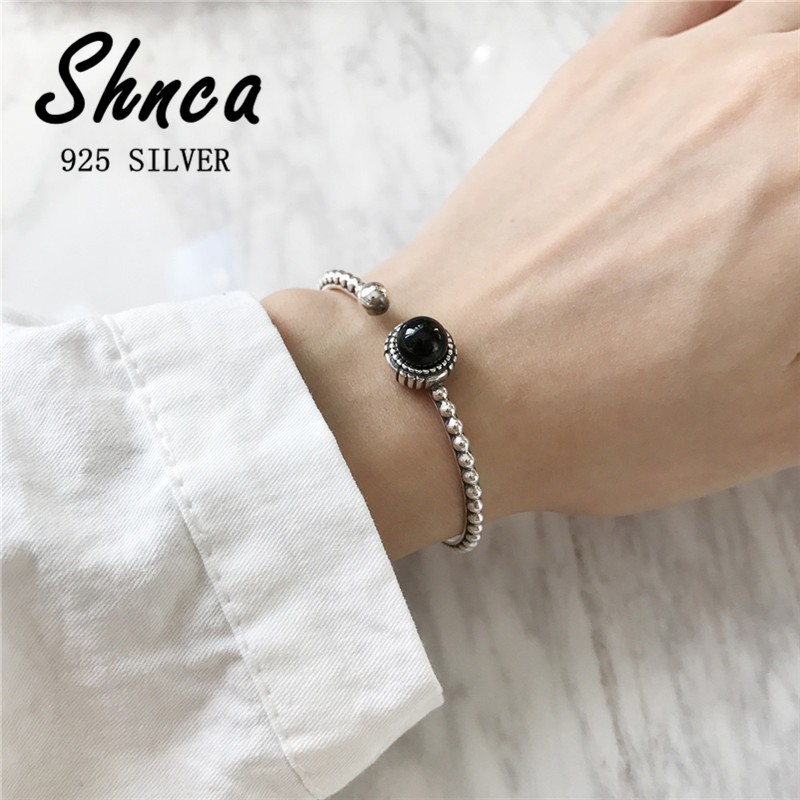 ขายดี สร้อยข้อมือเงินแท้ 925 แบบเกลียว ปรับได้ สไตล์เรโทร เครื่องประดับ สําหรับผู้หญิง JY013 2024