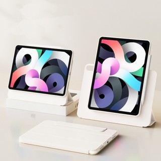 เคส iPad 3-in-1 เคสอะคริลิคใสแบบถอดได้สำหรับ iPad 2026 Air Pro 11 นิ้ว (2020/2021/2022) Air 8 iPad Mini 6 7 Pro 12.9 10.2 นิ้ว เคสไอแพดเจน9 เคส ไอแพด gen 8 gen 7 case ipad air 5 เคสไอแพด air4 360° แม่เหล็กดูดหมุนได้แนวนอนและ วงเล็บรองรับความสูงแนวตั้ง