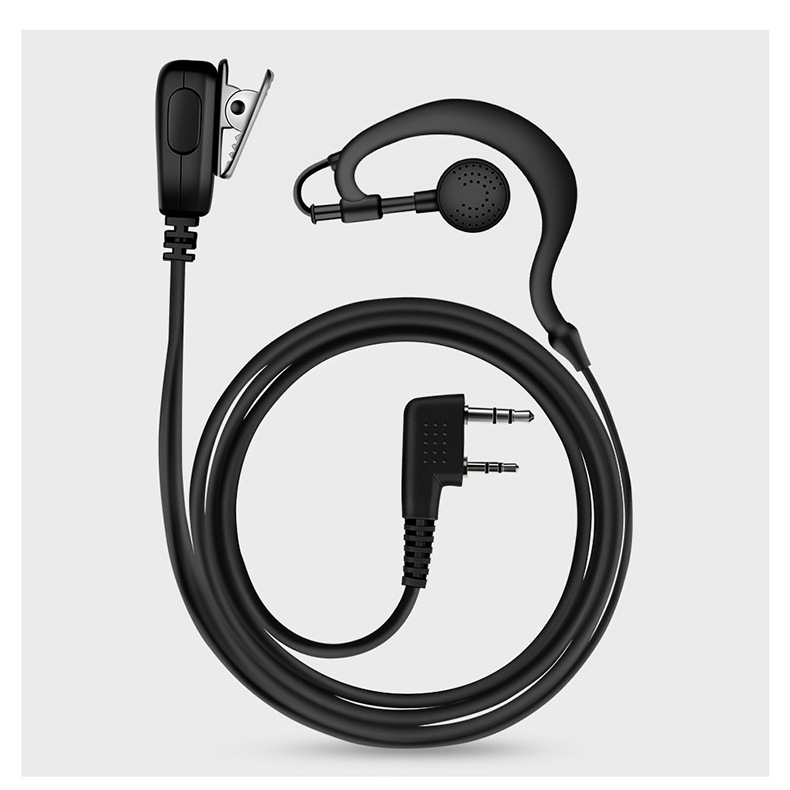 ชุดหูฟังปลั๊ก K 2-Pin พร้อมไมโครโฟน สําหรับวิทยุสื่อสาร Baofeng WLN Kenwood