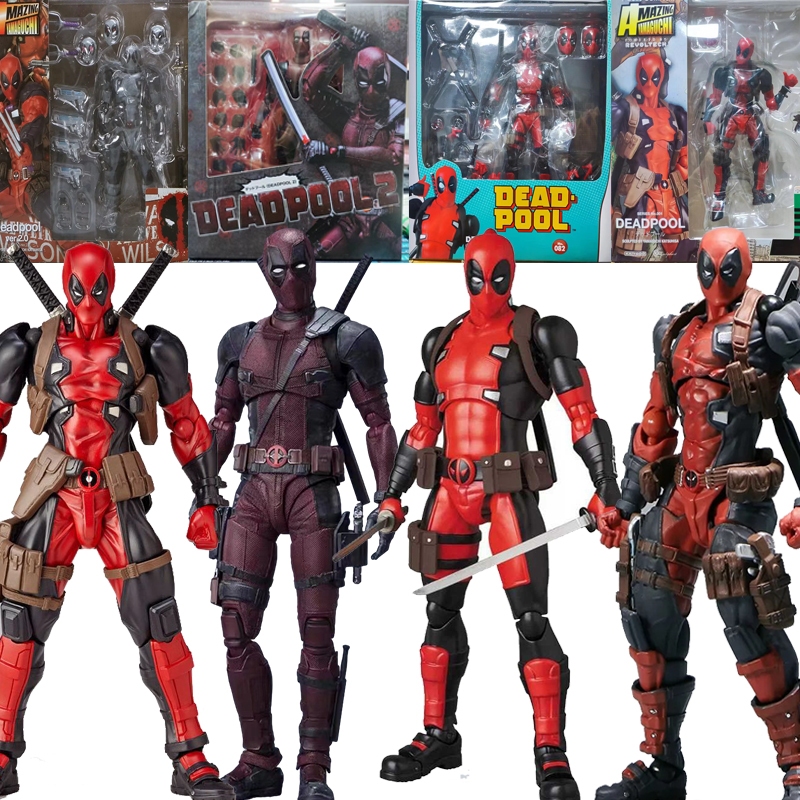 FIGMA ตุ๊กตาฟิกเกอร์ Marvel Carnage Legends X-men Amazing Yamaguchi Deadpool สีแดง ของเล่นสําหรับเด็