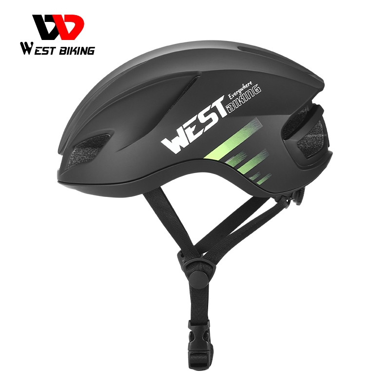 West BIKING หมวกกันน็อคจักรยาน น้ําหนักเบา พร้อมไฟท้าย อุปกรณ์เสริม สําหรับแข่งจักรยาน