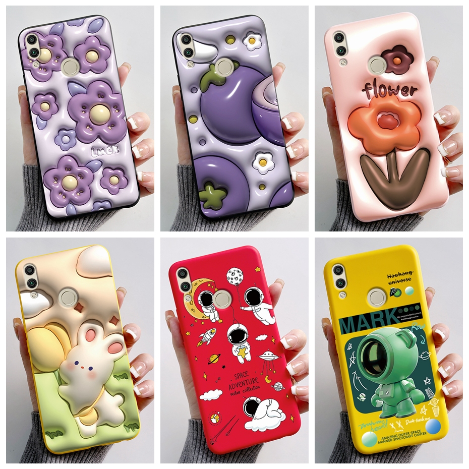 เคสโทรศัพท์ซิลิโคน TPU แบบนิ่ม ลายดอกไม้ สําหรับ Huawei Honor 8X 8C Honor8X Honor8C 8 X C